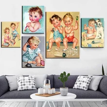 Большой милый ребенок фотографии 5D DIY Алмазная картина жизни фотографии на заказ горный хрусталь картина мозаика Вышивка бисером творчество AA1965