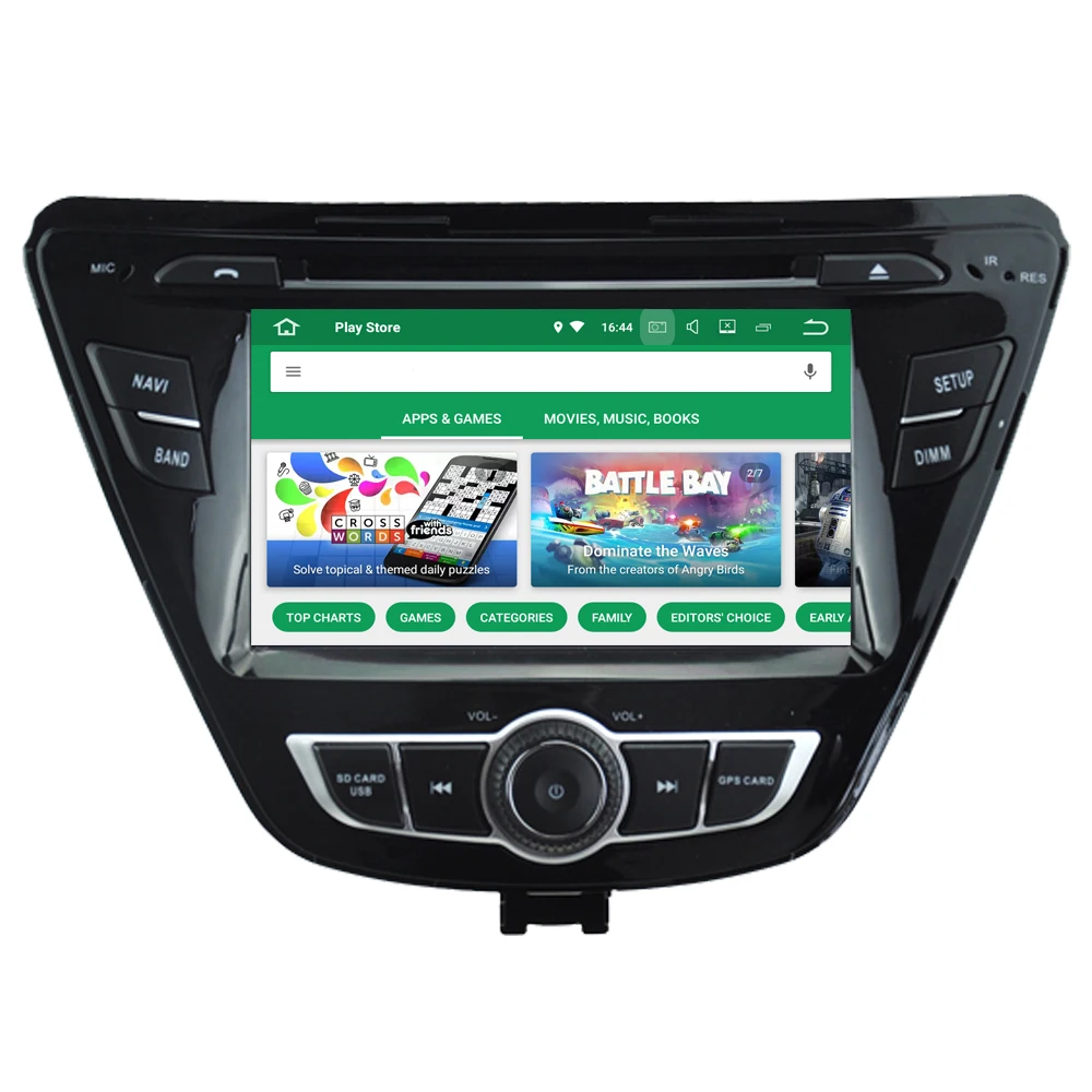 Perfect RoverOne Car Multimedia Player For Hyundai Elantra 2014 2015 2016 Android 9.0 Autoradio Bluetooth DVD Radio GPS Navigation 0