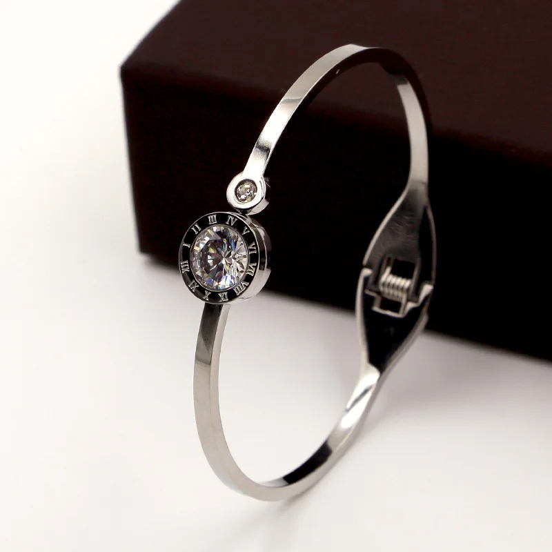 Bangle Bracelet Crystal Love Roman For Women