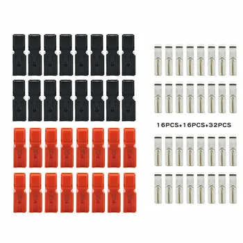 Conector de alimentación PP45 para caravana y barco, Panel Solar rojo y negro, 16 par/bolsa, 45A, 32 unidades 2