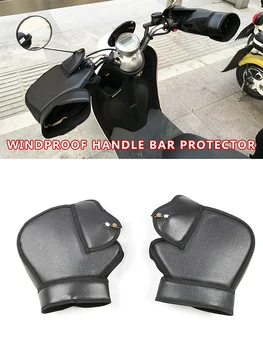 

Winter Thermal Motorcycle Handlebar Gloves Electric Driver's Handle Leather Cold Protection Hand Wind-proof Warm Handle Gloves