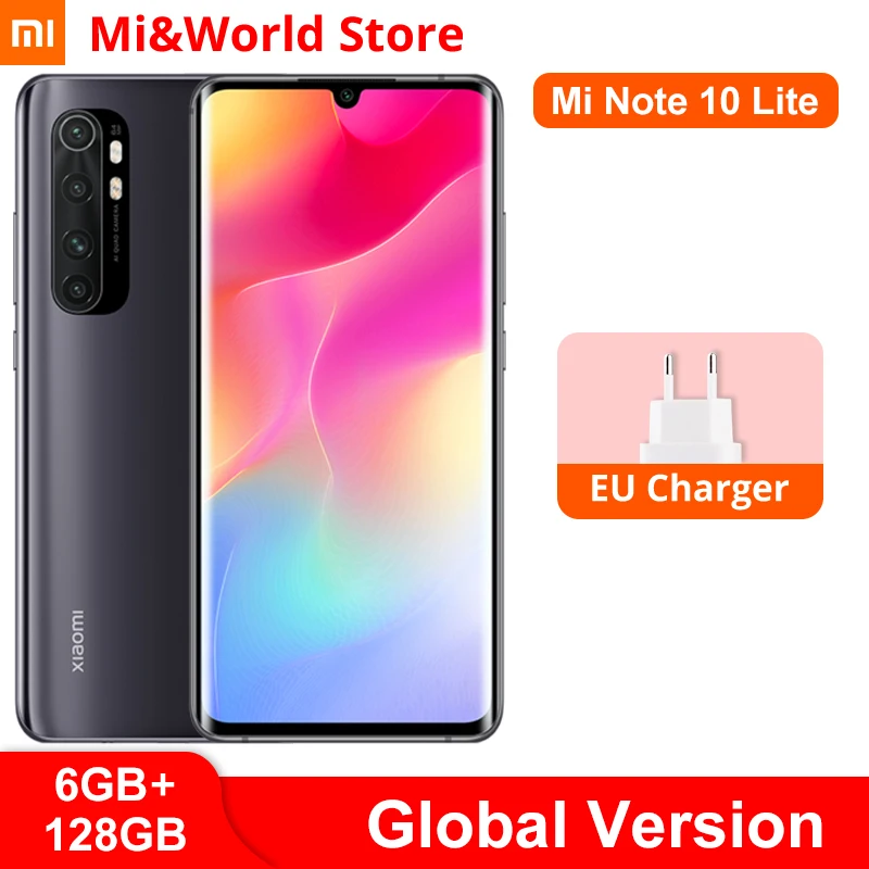 Глобальная версия Xiaomi Mi Note 10 Lite 6 ГБ 128 Гб мобильный телефон Snapdragon 730G 64 мегапиксельная четырехъядерная камера 6,47 ″ AMOLED экран 5260 мАч NFC|Смартфоны и мобильные телефоны|   | АлиЭкспресс