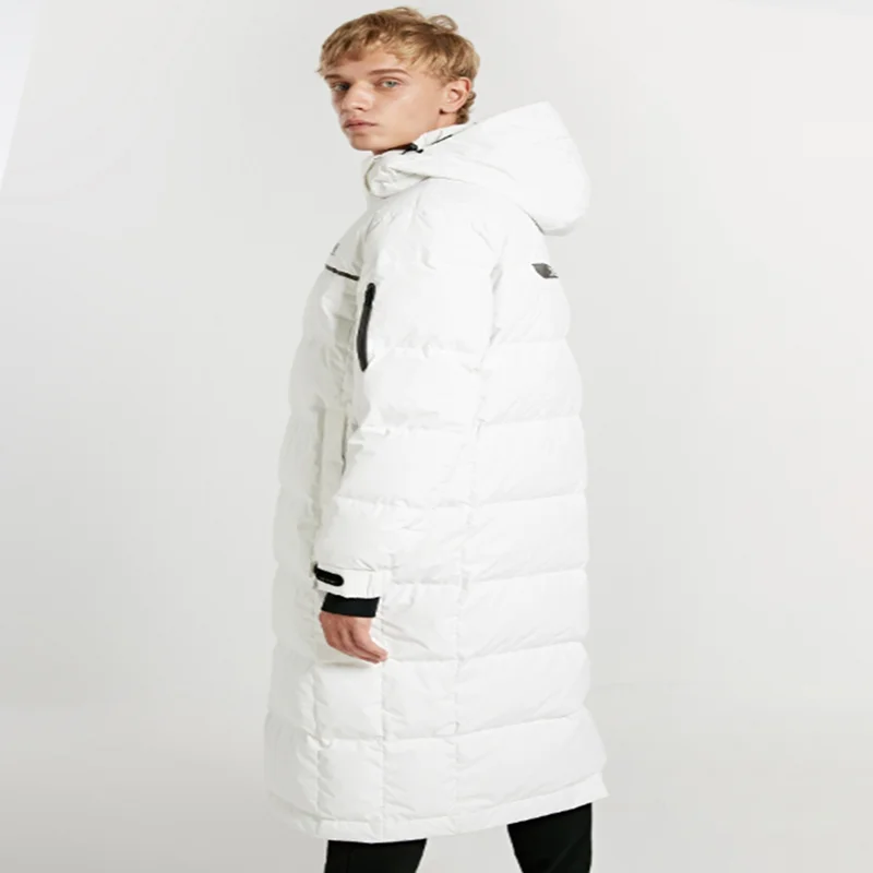 JackJones Мужская зимняя длинная куртка-пуховик с капюшоном, парка, пальто, модная верхняя одежда для мужчин, 218312516
