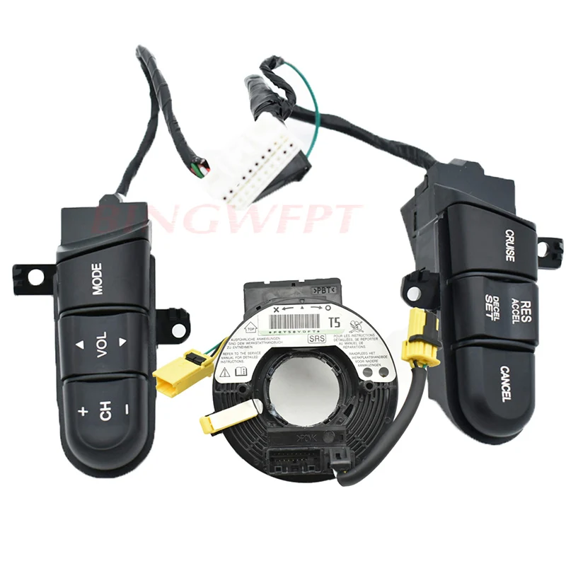 Для Honda Civic 2006 2007 2008 2009 2010 2011 управление рулем круиз кнопки переключатель auido пульт дистанционного управления - Цвет: Switch-Cable-wire