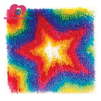 

foamiran latch hook cross-stitch pillow cat Foamiran for crafts Latch hook pilowcase kits carpet embroidery do it yourself