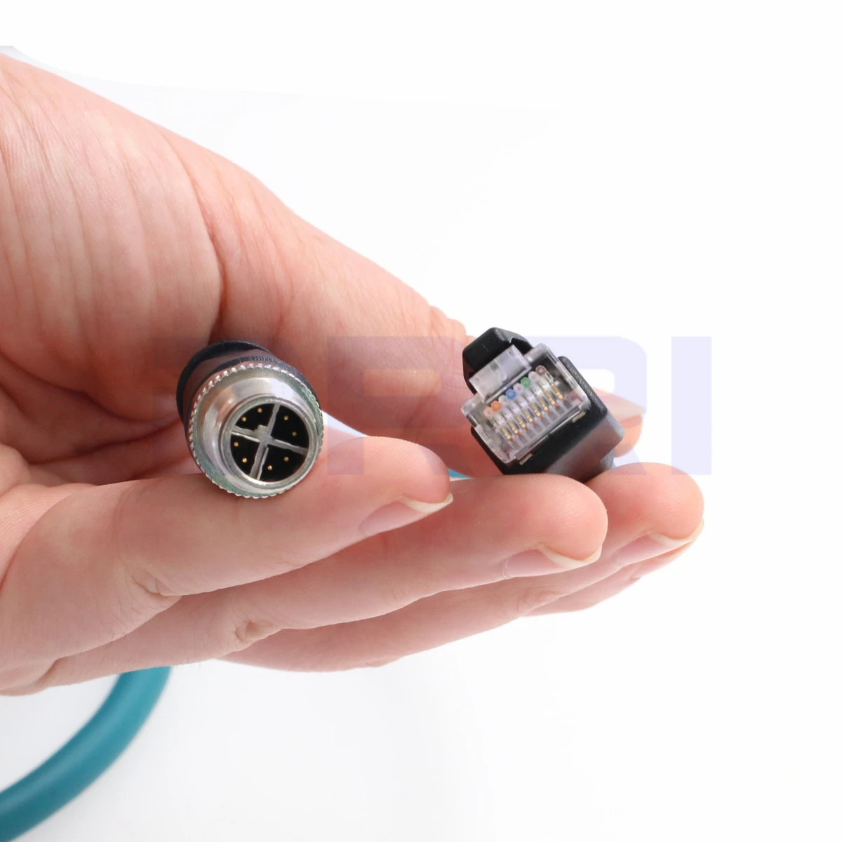 M12 X-codeed 8pin к RJ45 Gigabit Ethernet интерфейс Cat6 экранированный кабель