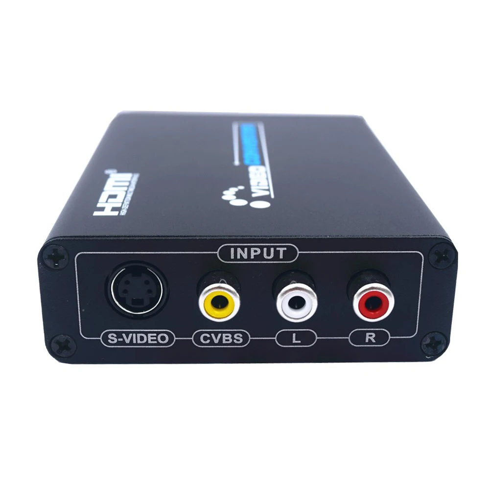 HDMI в композитный 3RCA AV S-Video R/L аудио видео конвертер адаптер DAC поддержка 720 P/1080 P+ RCA/S-Video кабель Xbox конвертер