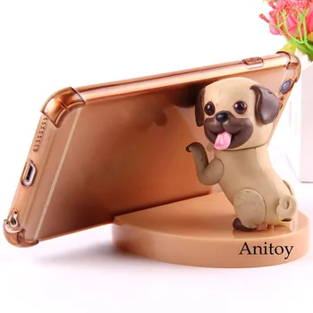 

Cute Phone Holder Dogs Cat and Dog Diary Dogs Phone Holder Dogs Action Figure PVC Collectible Model Toy 8pcs/set
