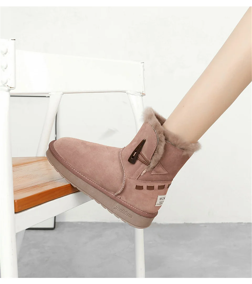 Malemonkey/ г., Size35-40 Зимние Модные женские ботинки теплые и утолщенные женские зимние ботинки классические женские ботинки