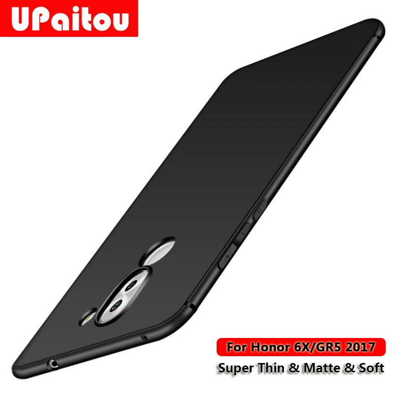 Чехол UPaitou для Huawei GR5 2017/Mate 9 Lite/Honor 6X мягкий матовый Силиконовый Ультратонкий чехол
