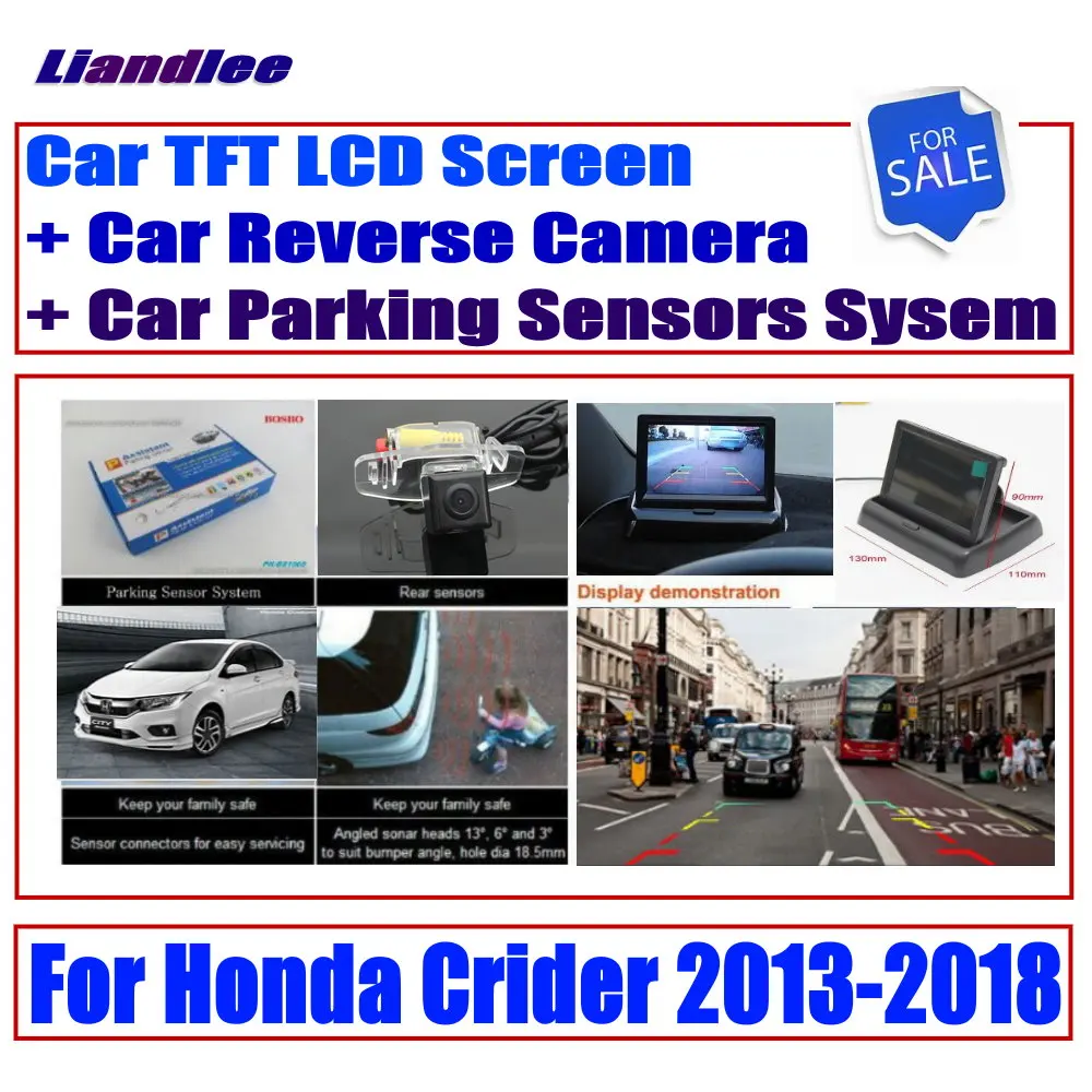 CCD камера заднего вида для Honda Crider 2013- Цифровые датчики парковки/Автомобильная камера заднего вида монитор дисплей