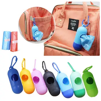 

None 1PC Pulling-type Garbage Bag Dispenser with Hanging Hook & 2 Roll of Disposable Garbage Bag for Dipper Disposal