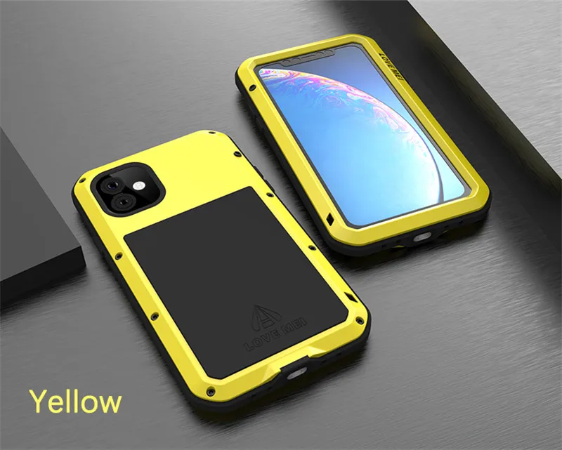 Алюминиевый металлический чехол LOVE MEI для iPhone 11 pro max, защитный противоударный водонепроницаемый чехол для X XS XR XS-MAX, чехол для улицы