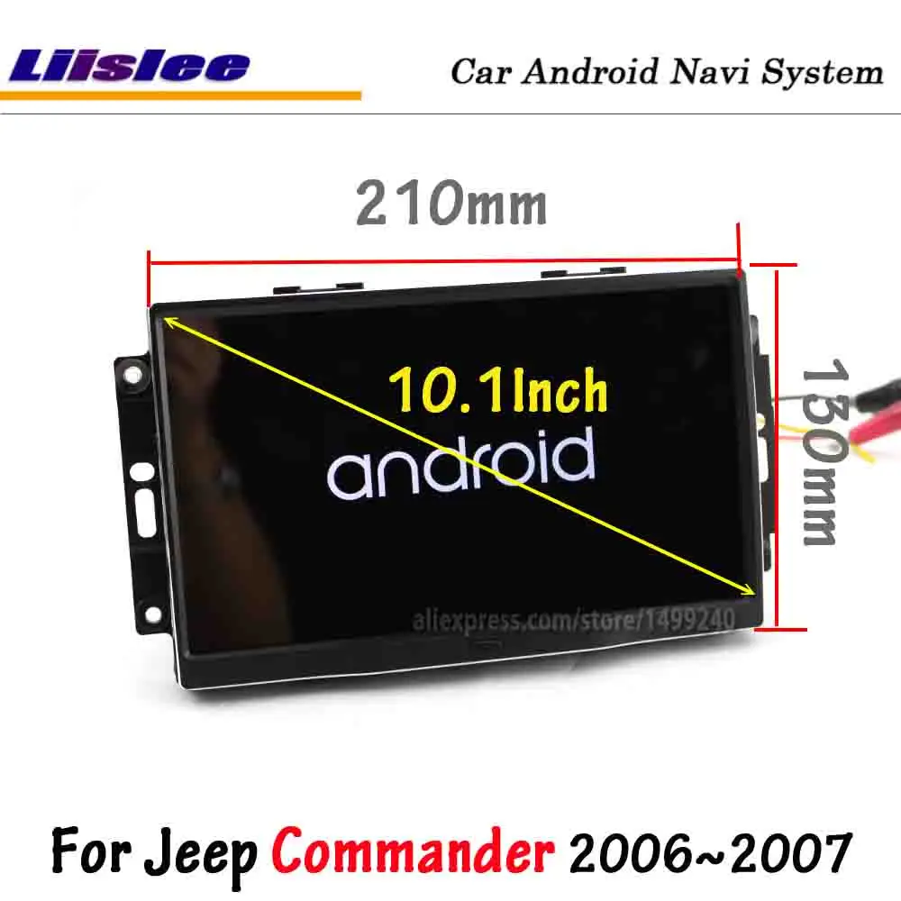 Top Liislee Android 8.0 For Jeep Commander 2006~2007 Car Stereo Radio Carplay Screen Video GPS Navigation Multimedia No DVD Player 1