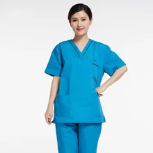 Скраб медицинская форма унисекс с коротким рукавом кисть ручная одежда больница салон красоты стоматологическая клиника аптека доктор рабочая одежда медсестры