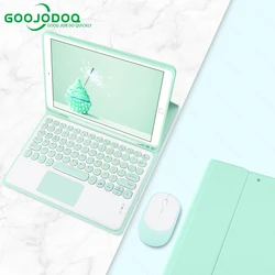 Étui avec clavier pour iPad Pro 11, Air 4, 3, 2 et 1, 7e et 8e génération, coque de tablette 9,7 et 10,2 pouces, collections 2018, 2020 et 2021 
