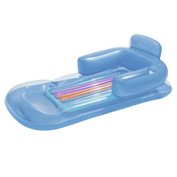 

Inflatable Floating Row Beach Swimming Air Mattress Pool Floats Floating Lounge Sleeping Bed for Water Sports Party Blue