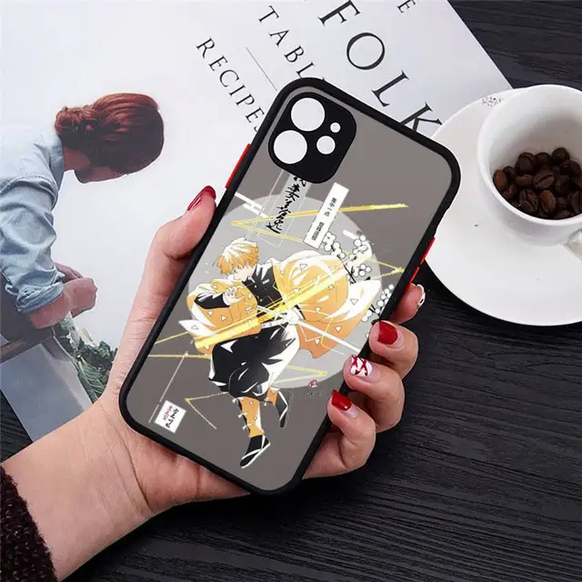 Kimetsu No Yaiba Demon Slayer Anime Phone Cases Matte For iPhone 12 13 Mini 11 Pro XR XS Max 7 8 Plus X Hard PC Back Cover a9