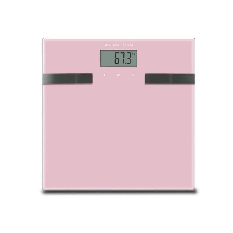 Bluetooth APP детские весы измеритель жира 180 кг весы с металлическим проводом Умные Электронные весы с ЖК-дисплеем - Цвет: pink