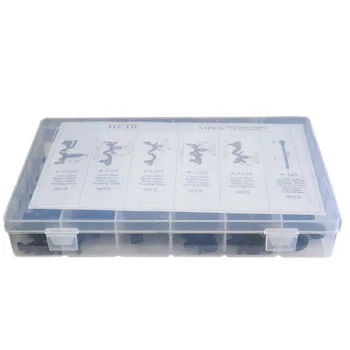 

54pcs Wiring Harness Routing Clips Assortment Convoluted Conduit Black