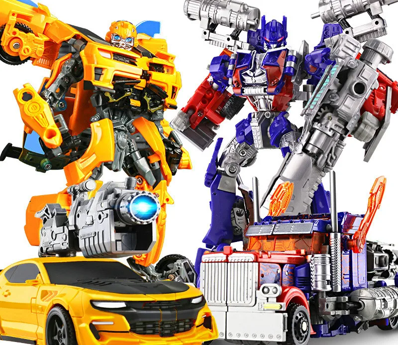 

Oversize Transformation metal alloy parts Action Figure robot toy Optimuss Prime V-class Car Robot Model Christmas Children gift
