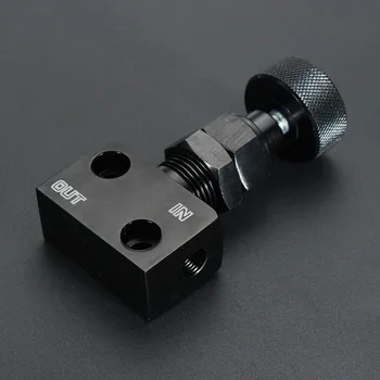 

Adjustable CNC Aluminium Brake Proportioning Bias Valve Knob Style Suit Disc Drum 1/8 NPT Universal Car Modification Accessory