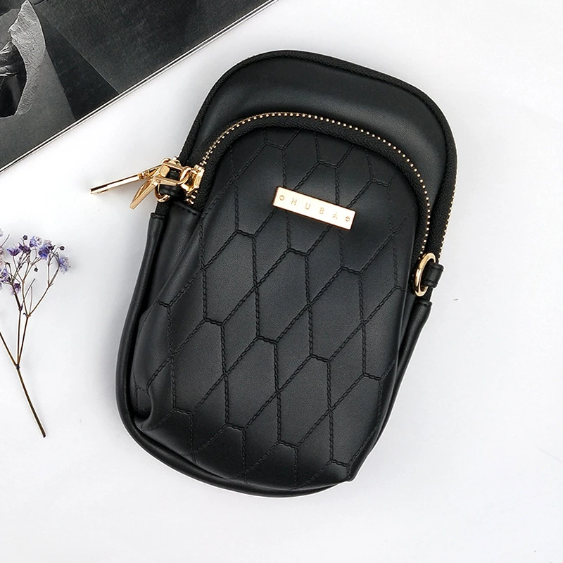L028 black Женские сумки, мини-сумка, красочные сумки для сотового телефона, простые маленькие сумки через плечо, повседневные женские сумки с клапаном, держатель для карт, сумка через плечо - Цвет: L028 black