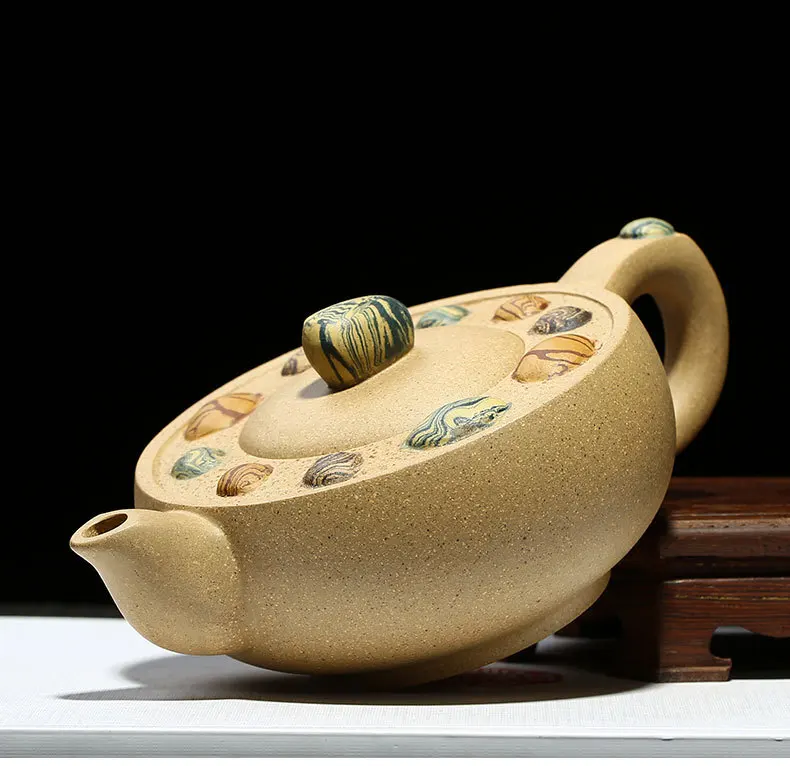 Китайский керамический чайник, чайный горшок из исинской глины Zisha, чайный набор Gongfu, фарфоровый чайник 230 мл, высокое качество, Новое поступление, с подарочной коробкой
