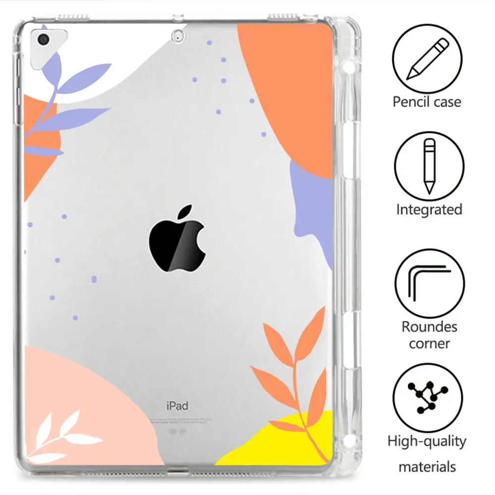 Чехол с абстрактным рисунком для iPad Pro 11 2020 планшета со слотом ручки прозрачные