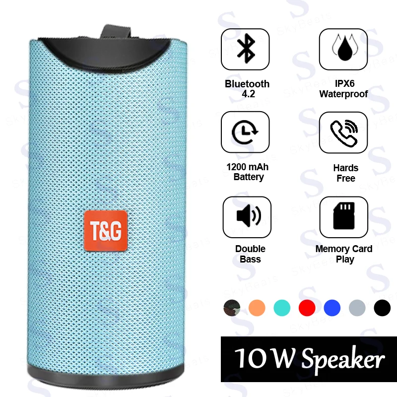 Лидер продаж НОВЕЙШАЯ портативная беспроводная Bluetooth Колонка TG113 мощностью 10 Вт