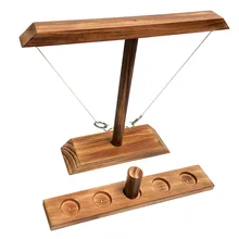 Ring Toss Game New Party Toys Leisure Industrial Style Bar Drink Shop Handmade Wooden Fast-paced Interactive Game For Bars Home