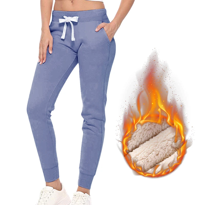 WENYUJH, осенние женские спортивные штаны для спортзала, флисовые штаны для тренировок, плотные теплые зимние женские спортивные штаны для бега, Pantalones Mujer