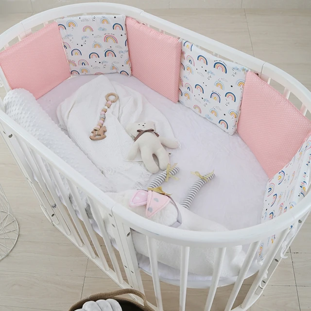 1 pièce 100% coton bébé pare-chocs coussin oreiller pare-chocs dans le  berceau tour de protection du lit bébé