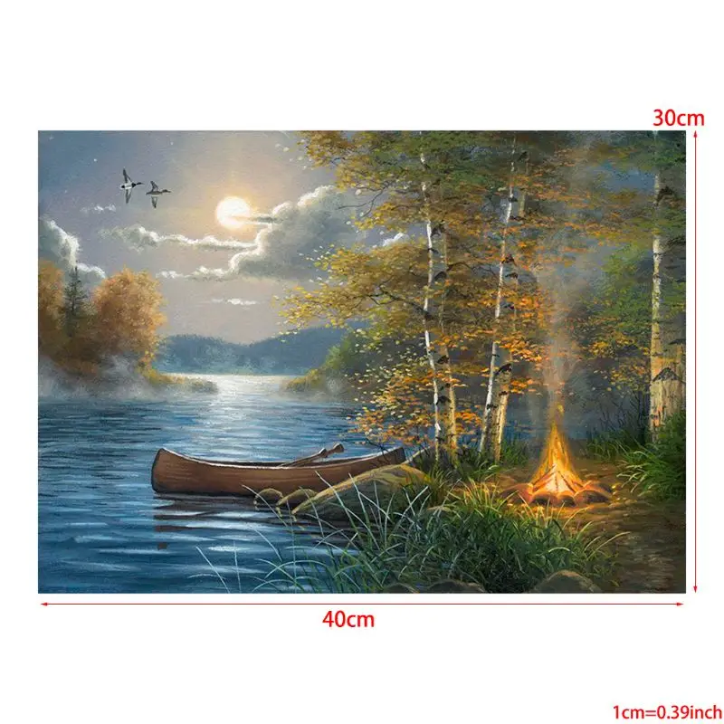 Riverside Riverside 5D round Shaped Diamond Painting Embroidery Needlework Rhinestone Crystal Cross Craft Stitch Kit DIY - Home