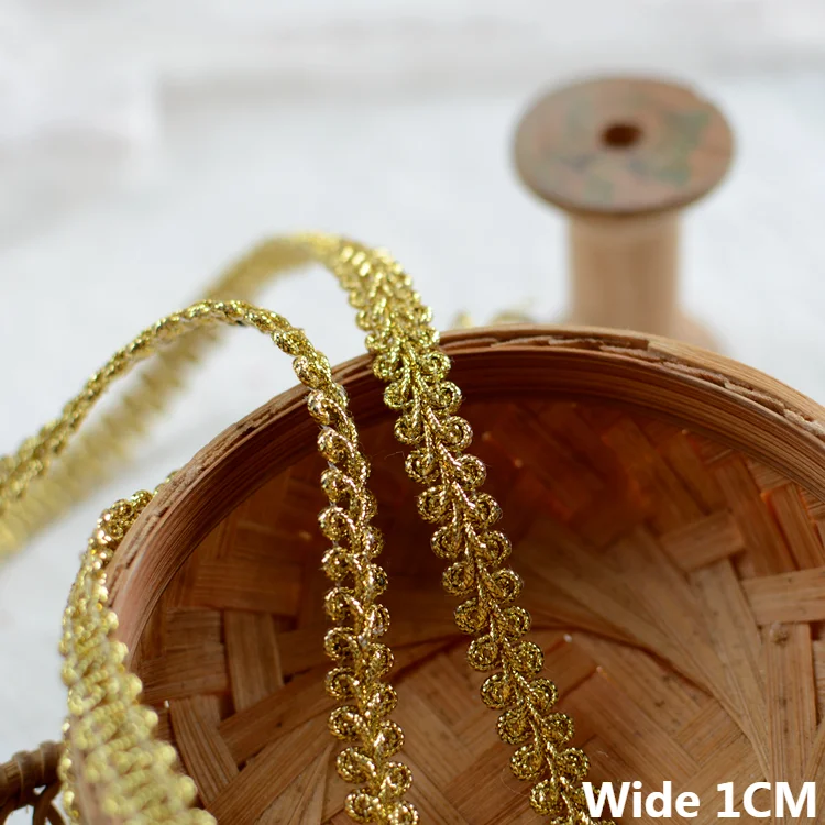 Lace Ribbon Lace Sewing Supplies Lace Sewing Accessories Lace Accessories Lace Garment Accessories Lace Decoration Lace Hair Accessories Clothing Craft Accessories Clothing Accessories 1CM Wide Glitter Polyester Braided Webbing Fringe Ribbon Lace Edging Trim Dress Headwear DIY Handmade Sewing Supplies
