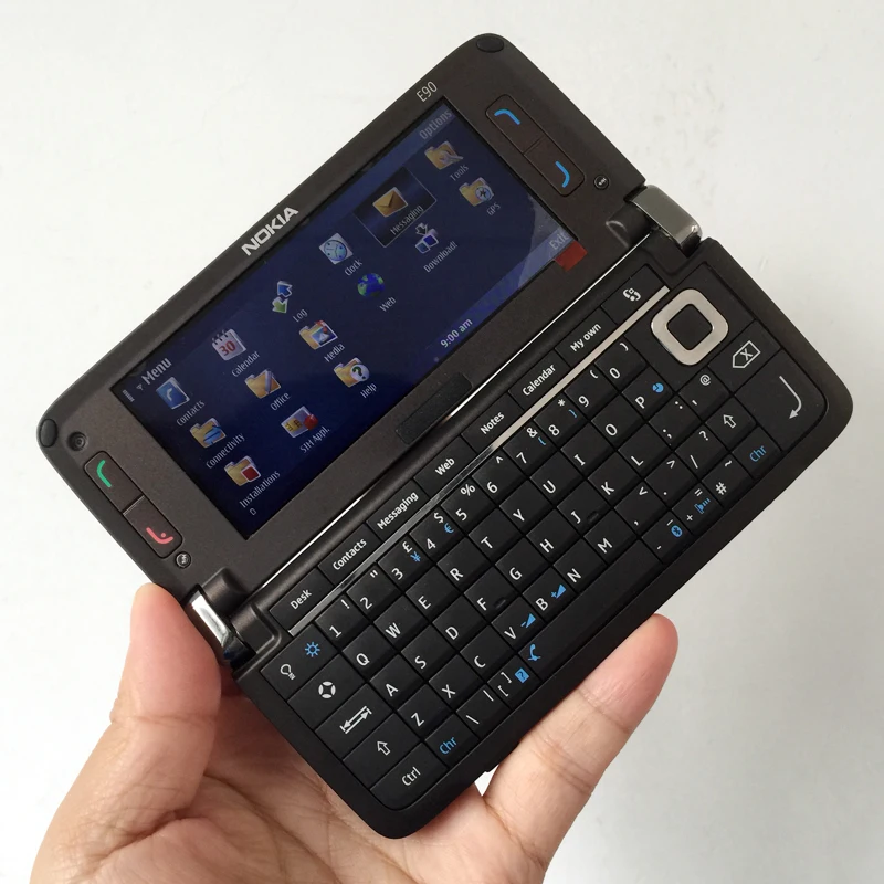 Оригинальный Nokia E90 3G разблокированный мобильный телефон GPS Wifi 3.2MP Bluetooth телефон|cell