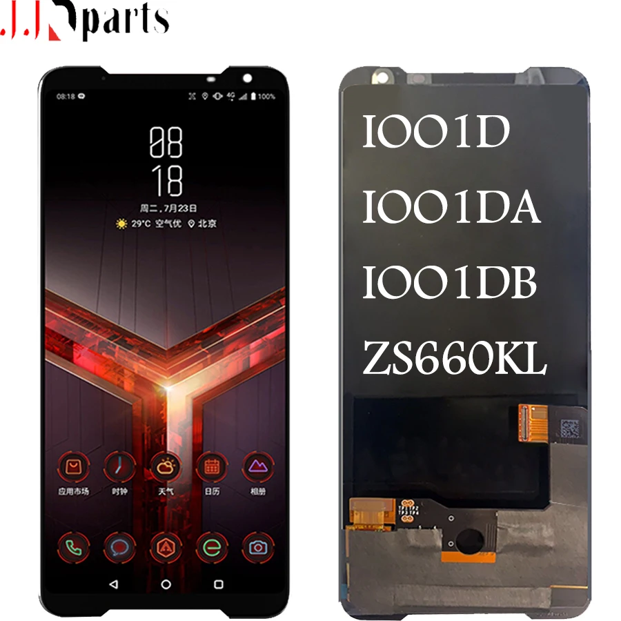 Оригинальный ЖК дисплей для Asus ROG Phone2 ZS660KL кодирующий преобразователь сенсорного