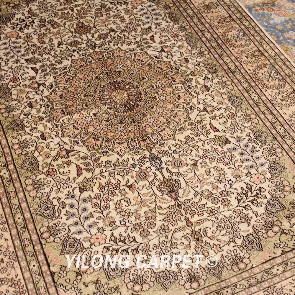 YILONG 4'x6' персидский ковер антикварная вещь полосатый ковер ручной работы(WY345A4x6