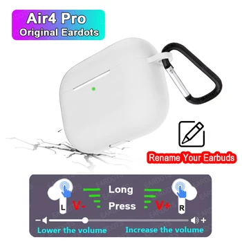 

Original Air4 Pro TWS Wireless Bluetooth Earphone in-ear Earbuds Pressure Sensor PK H1 Chip i300000 tws i80000Max i700000Pro