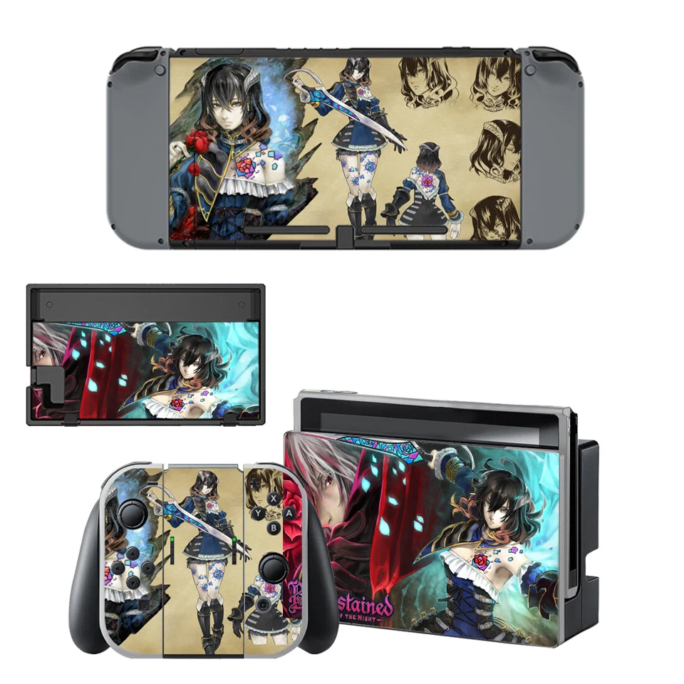 YSNS2173 Nintendo Switch кожи Стикеры, кровью: обряд of the Night виниловые наклейки в виде Фотообоев c переводными картинками Стикеры s для Nintnedo консолью коммутатора Joy-Con и док-станция - Цвет: YSNS2173