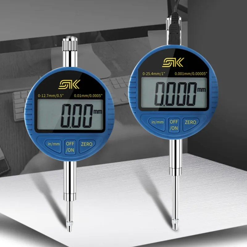0.001mm Digital Micrometer Metric/Inch 0-25.4mm/0.5" Precision Dial Indicator Thickness Gauge Meter USB Data Acquisition Device