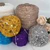 COOMAMUU 50/Ball пряжа 140M Hand Knitting Cotton Yarn 3mm+6mm Sequins Yarn DIY for Woman Woollen Sweater Hat Scarf 4