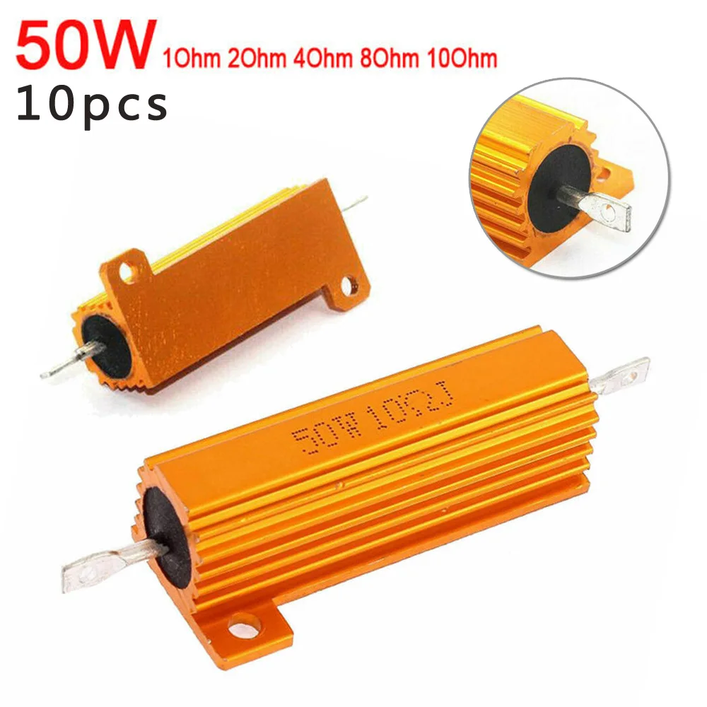 1ohm/2ohm/4ohm/8ohm 50 Вт Мощность металлический резистор F Amp тест манекен нагрузки старения тест питания инвертор Автоматизация оборудования