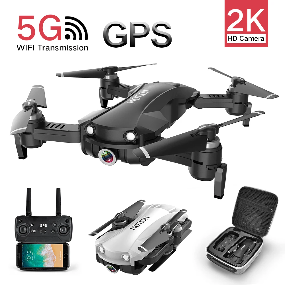 Профессиональный Дрон GPS 2K HD камера 5G Follow me WIFI FPV RC Квадрокоптер складной селфи
