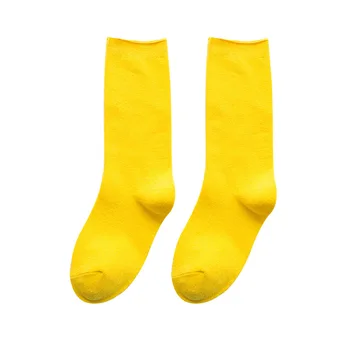 

Spring and autumn new ladies long tube cotton socks gray