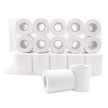 

Roll Paper Soft Toilet Paper Household White Toilet Paper Toilet Roll Tissue Roll Pack of 3 Ply Paper Towels 6/8/12/14 Rolls