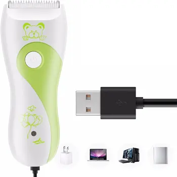 

Baby Electric Hair Clipper USB Rechargeable Children Silent Electric Scissors Portable Professional Hair Clipper