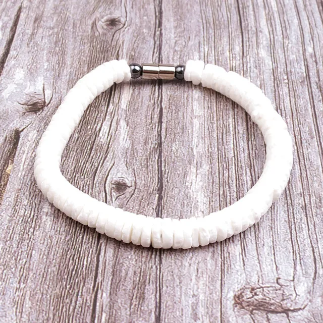 Set Collana E Bracciale Di Conchiglie - Gioielli Estivi Unisex, Per Spiaggia E Surf - Foto 9