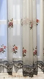 Современный и простой занавес s для гостиной и спальни синель Жаккард украшение для дома занавеска аксессуары - Цвет: Tulle