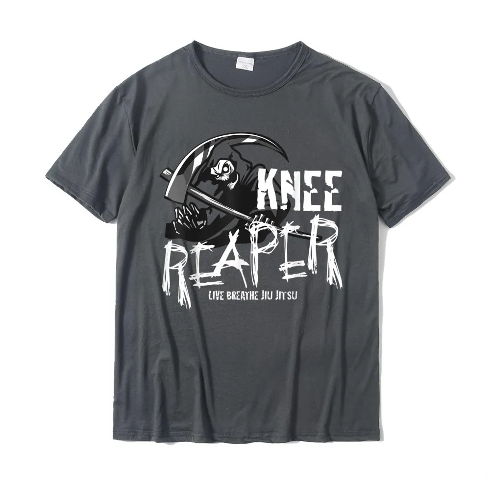 Funky Men's Tshirts O Neck Short Sleeve 100% Cotton Fabric Group Tops Shirt Fitness Tight Tee Shirts Drop Shipping Jiu Jitsu Halloween Knee Reaper BJJ Gift T-Shirt__21085 carbon
